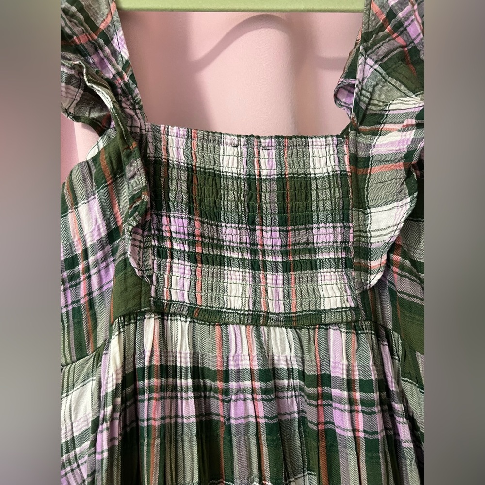 ✨Anthropologie Pilcro✨ Flutter Sleeve Tiered Dress - Picture 11 of 14